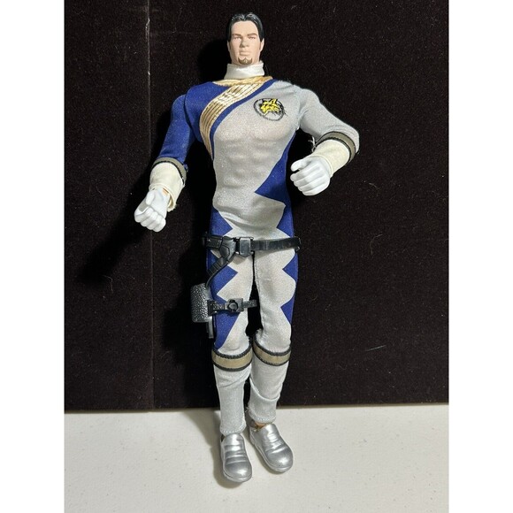 Vintage Power Rangers Wild Force Lunar Wolf Ranger 12” Action Figure W/ Belt - Picture 1 of 5